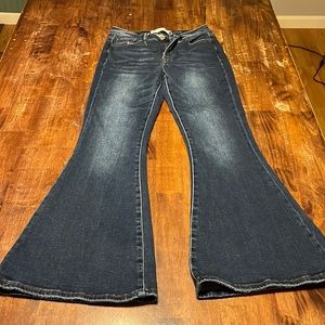 Bridge by Gly super flare jeans. Size 27. Dark denim